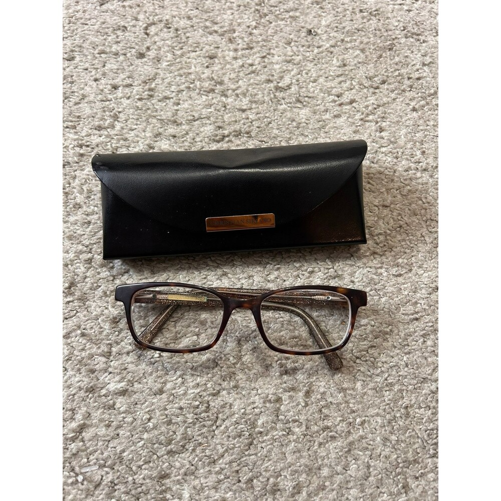 Christian Siriano Eyeglasses Frames ESTELLA TPNKG Pink Tortoise Gold 52-19-140